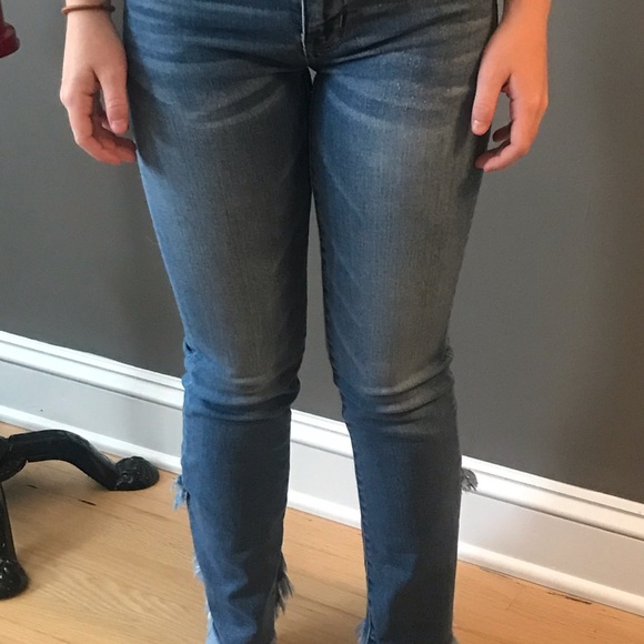 American Eagle 00 Hi-Rise Jegging Crop Jeans NWY - Picture 2 of 3